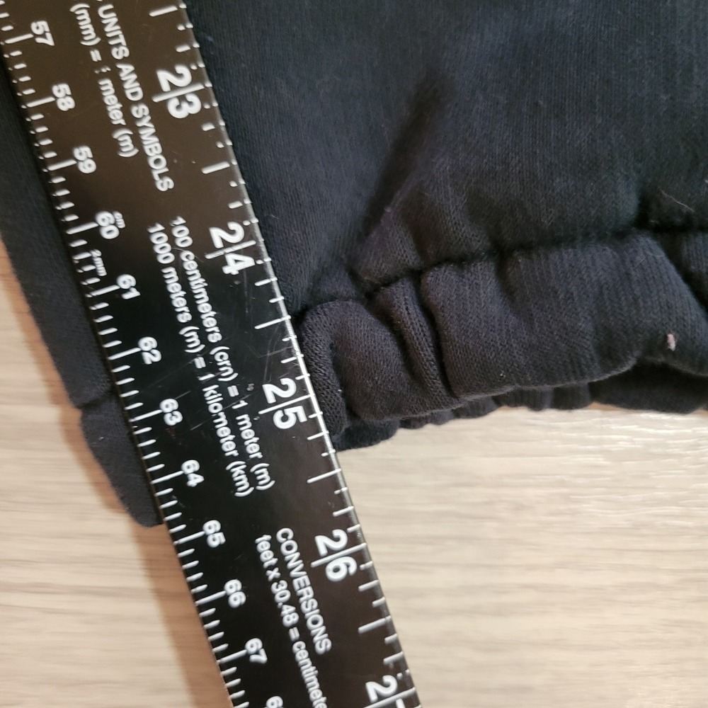 Polo Ralph Lauren Mens Black Fleece Jogger Sweatpants Red Pony Logo Large Flaw - Picture 8 of 8